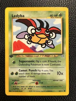 Ledyba - Pokemon Neo Genesis First 1st Edition #63 - Common - Image 1