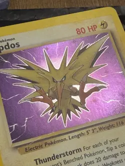 Zapdos 15/62 Holo Rare Pokemon 1999 Fossil - LP - Image 2