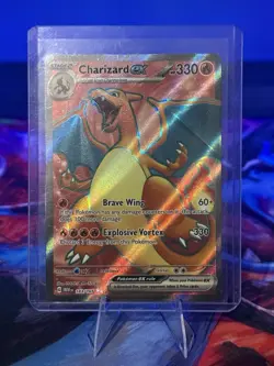 Pokemon Charizard EX 183/165 Full Art Scarlet and Violet 151 - Image 1