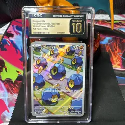 Roggenrola 125/086 Art Rare - CGC PRISTINE 10 - White Flare - Pokemon TCG 2025 - Image 1