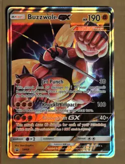 Buzzwole GX - SM69 Black Star Promo (Pokemon) Ultra Rare - JUMBO OVERSIZED - Image 1