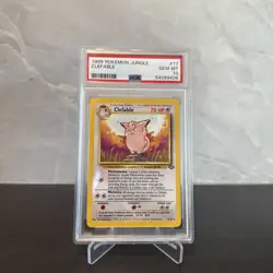 Pokemon-Jungle - Clefable 17/64 *Non-Holo* GM 10- PSA - Image 1