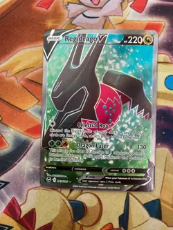 Pokemon Silver Tempest Regidrago V (Full Art) 183/195 Swsh12: Sword & Shield NM - Image 1