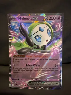 Meloetta Ex 44/86 Pokemon TCG S&V Black Bolt Double Rare Holo NM - Image 1
