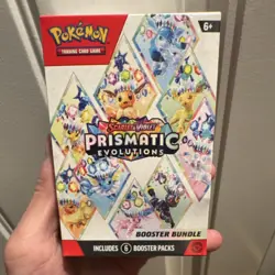 Pokemon TCG Scarlet & Violet Prismatic Evolutions Booster Bundle Box (6 Packs) - Image 1