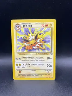 Pokemon TCG Jolteon #20/64 Jungle Set Non Holo Rare WOTC VTG 1999 - Image 1