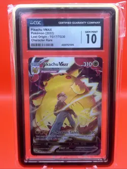🔥 Pokemon TCG - Pikachu Vmax TG17/TG30 - Lost Origins - CGC 10 w/ Hard Case ⁉ - Image 1