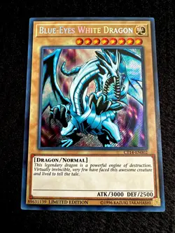 🔥 YUGIOH • BLUE-EYES WHITE DRAGON • CT14-EN002 • SECRET RARE • LIMITED • VLP 🔥 - Image 2