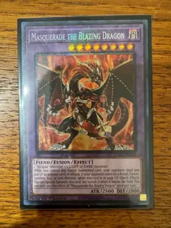 Yugioh - Masquerade The Blazing Dragon Collectors Rare RA02-EN022, NM, 1st Ed - Image 1