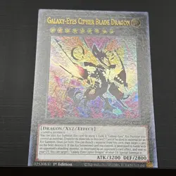 Yugioh Galaxy-Eyes Cipher Blade Dragon GFTP-EN059 Ultra Rare 1st Ed NM - Image 3