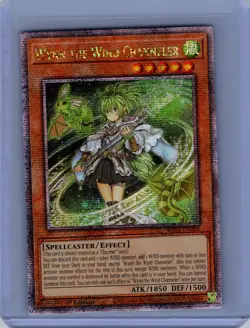 Yugioh 25th RA01-EN018 Wynn the Wind Channeler (Quarter Century Secret Rare) NM - Image 1