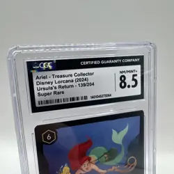 Disney Lorcana - Super Rare - Ariel - Treasure Collector - 139/204 - CGC 8.5 - Image 2