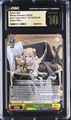 Weiss Schwarz GRADED 2025 Royal Oak S119-E014S Azur Lane 2 SR PRISTINE 10 ENG - Image 1