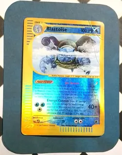 Pokemon TCG Blastoise Expedition Base Set Reverse Holo Holo Card 4/165 - Image 1
