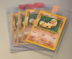 4, Original 1st First Edition Growlithe Pokemon Cards 68/105 - Image 1