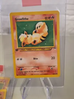 4, Original 1st First Edition Growlithe Pokemon Cards 68/105 - Image 4