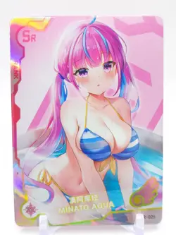 Goddess Story - Anime Waifu Trading Card - Minato Aqua - Image 1