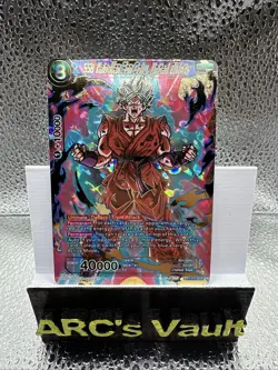 SSB Kaio-Ken Son Goku, United Divinity Dragon Ball Super Card Game Foil SCR - Image 1