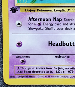 1st Edition Slowpoke - Team Rocket - #67/82 - Vintage Pokemon Card 2000 WOTC - Image 5