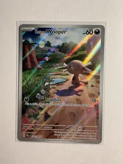 Pokemon 2025 ME02: Phantasmal Flames Card #102 Paldean Wooper Illustration Rare - Image 1