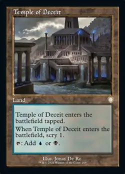 Temple of Deceit (Retro) [The Brothers' War Commander] Magic MTG - Image 1