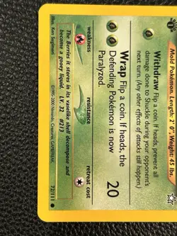 Pokemon TCG Shuckle Neo Genesis 1st Edition Common Card 72/111 - Image 3