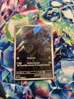Pokemon TCG Zorua 075/064 Shrouded Fable Illustration Rare Holo Card - Image 1