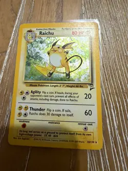 Pokemon Base Set 2 Raichu Holo #16/130 NM - Image 3