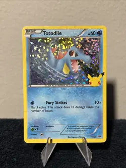 Pokemon TCG Totodile Reverse Holo 18/25 McDonalds 25th Anniversary Promo - Image 1