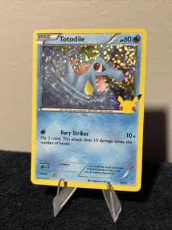 Pokemon TCG Totodile Reverse Holo 18/25 McDonalds 25th Anniversary Promo - Image 3