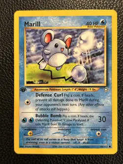 Pokemon Neo Genesis 1st Edition Marill 66/111 - Image 1