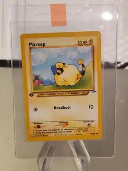 4, Pokemon Neo Destiny 1st Edition Mareep Common 75/105 - Mint! OC286 - Image 2