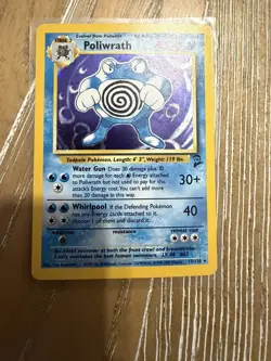 Pokemon Base Set 2 Poliwrath Holo #15/130 NM - Image 2