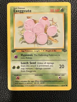 Pokemon Jungle Set 1st Edition Regular Finish Exeggcute 52/64 - Pokemon - Image 1
