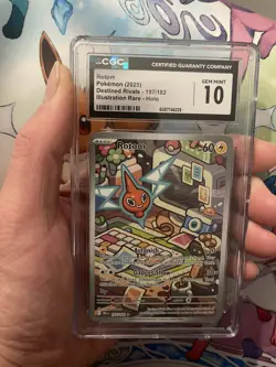 Pokemon Rotom 197/182 Destined Rivals Illustration Rare CGC 10 GEM MINT - Image 2