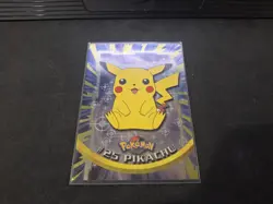 Topps Chrome Pikachu #25 Pokemon Holo Foil LP Condition - Image 1