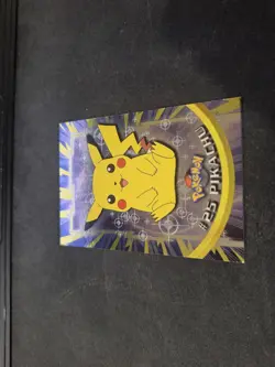 Topps Chrome Pikachu #25 Pokemon Holo Foil LP Condition - Image 2