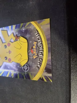 Topps Chrome Pikachu #25 Pokemon Holo Foil LP Condition - Image 4