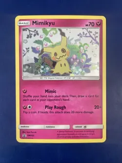 Mimikyu SM163 Holo Black Star Promo Pokemon 2019 Sun & Moon LP+ Factory Fresh - Image 1