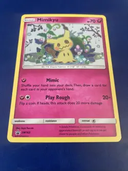 Mimikyu SM163 Holo Black Star Promo Pokemon 2019 Sun & Moon LP+ Factory Fresh - Image 3