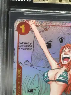 2024 One Piece The Best Premium Booster Nami Manga ENGLISH BGS 10 - Image 2