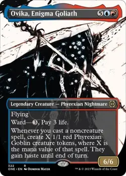 Ovika, Enigma Goliath (Showcase) -Foil Light Play MTG Phyrexia: All Will Be One - Image 1