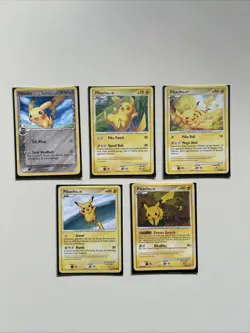 Pikachu Bundle 5 Cards Pokemon TCG - Image 1