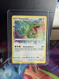 Rayquaza 138/185 SWSH04: Vivid Voltage NM Pokemon Card TCG - Image 1