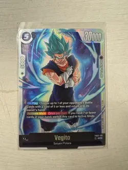 Vegito SCR FB02-139 Alternate Art Dragon Ball Fusion World Card - Image 1