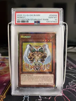 PSA 10 1ST ED HONEST STARLIGHT RARE BLMM-EN006 YUGIOH CARD - Image 1
