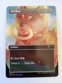 Sol Ring Foil Borderless SLD Secret L'air Drop NM English MTG - Image 2