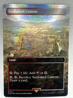 Sunbaked Canyon (Borderless) Universes Beyond: Assassin's Creed Foil - Image 1