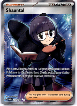 Pokemon TCG Shauntal 243/182 Paradox Rift Full Art Holo Rare Near Mint - Image 1