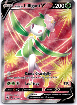 Pokemon TCG Hisuian Lilligant V 162/189 Astral Radiance Holo Rare Near Mint - Image 1